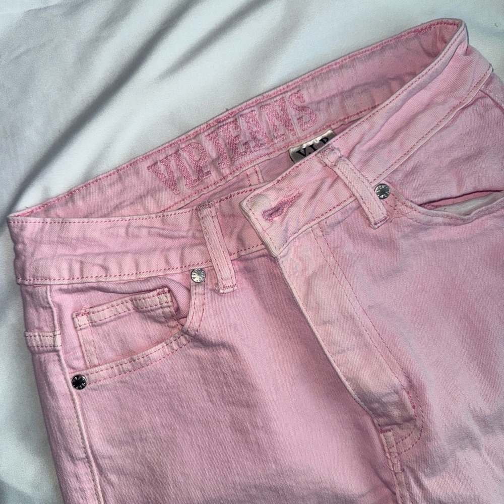 Pink Distressed Jeans - Picture 2 of 2